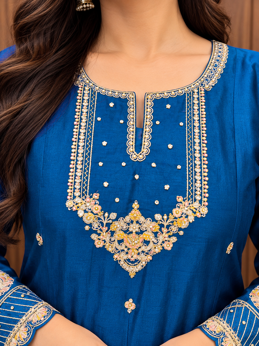 ROYAL BLUE ANARKALI SET (#162)