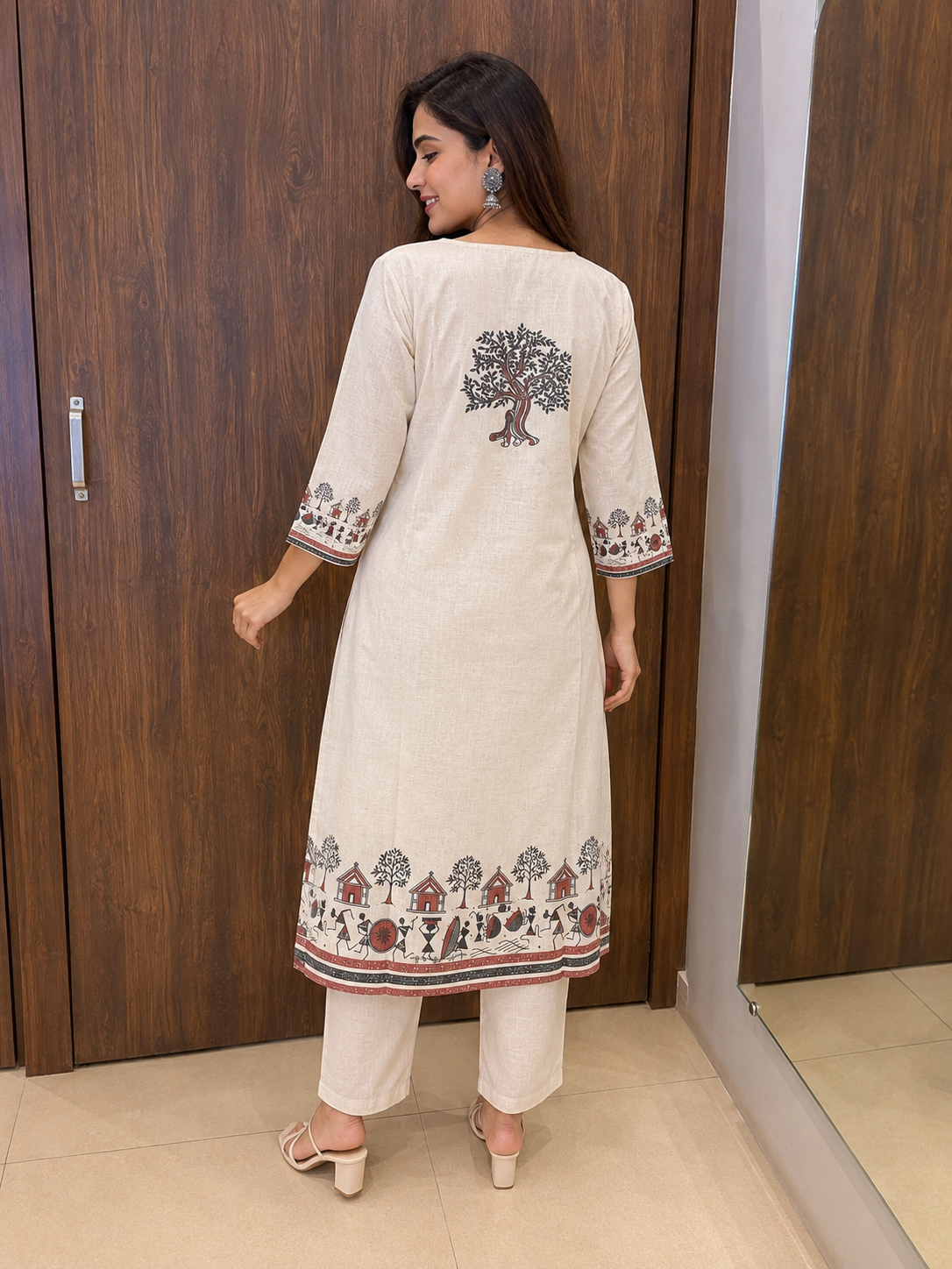 WARLI ART DUPATTA SET (#103)