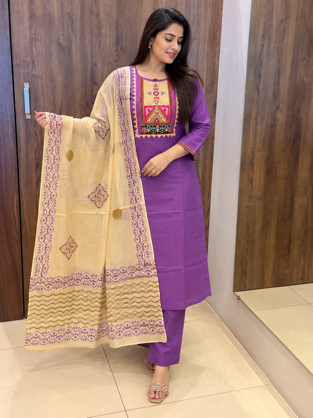 GAMTHI DUPATTA SET (#123)