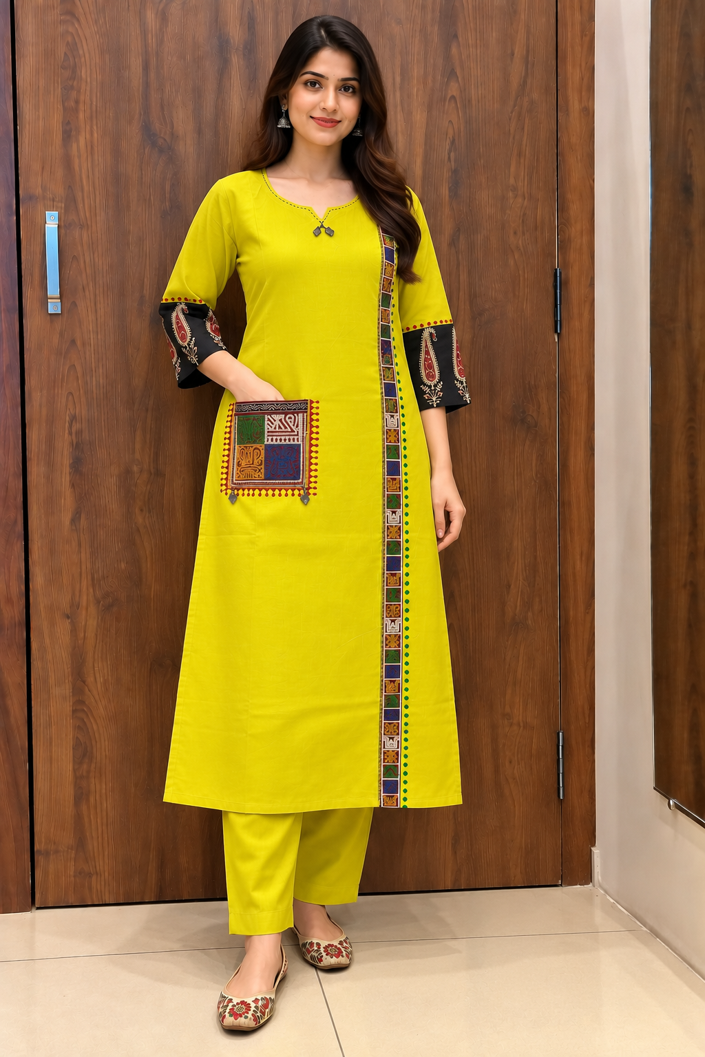 GAMTHI POCKET DUPATTA SET (#132)