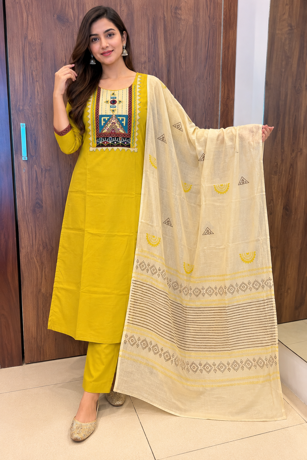 GAMTHI DUPATTA SET (#124)