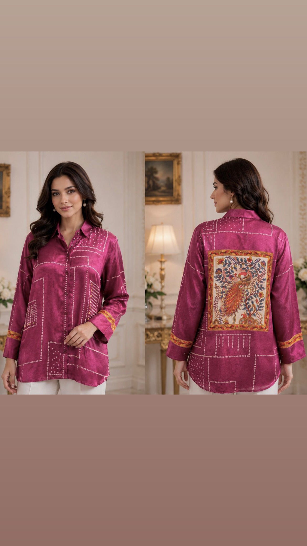 CREPE SHILK SHIRT