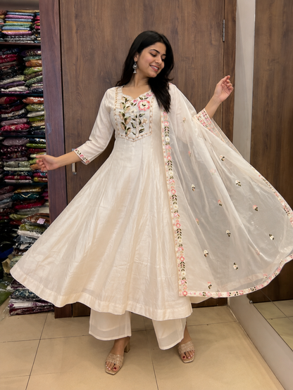 PEARL BLOSSOM ANARKALI SET (#88)