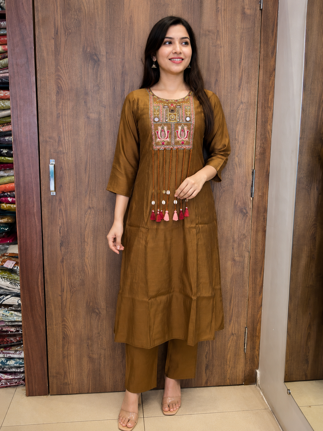 “Heritage Lotus Mul Chanderi Set” (#84)