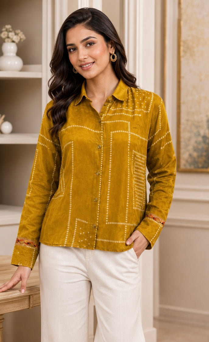 CREPE SILK SHIRT