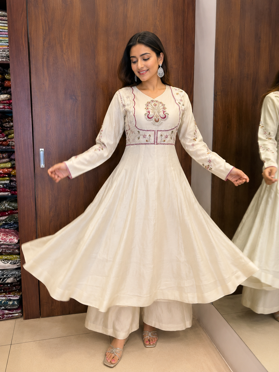MEHER PEACOCK ANARKALI SET (#76)