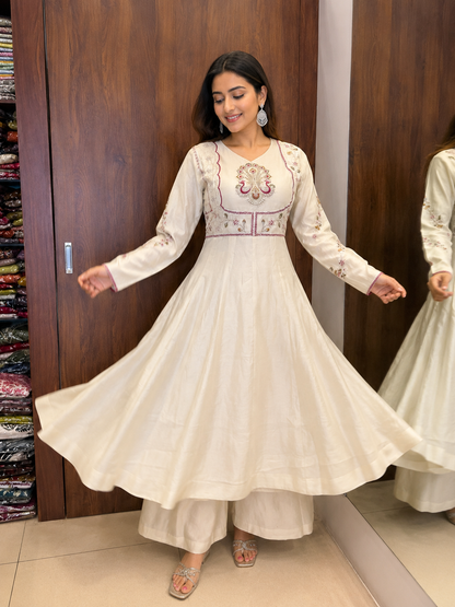 MEHER PEACOCK ANARKALI SET (#76)