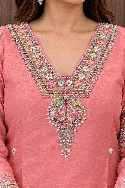 Pastel Charm Kurta Pant Set (#148)