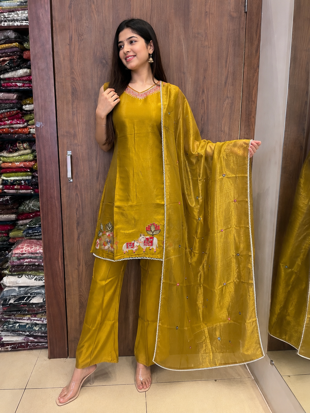 Rajwadi Gulaal Indo-Western Set (#77)