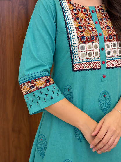 RANGOLI GAMTHI KURTI PANT (#153)