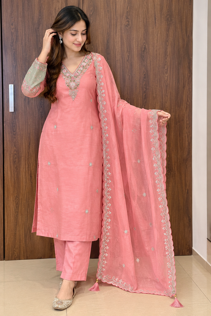 Pastel Charm Kurta Pant Set (#148)