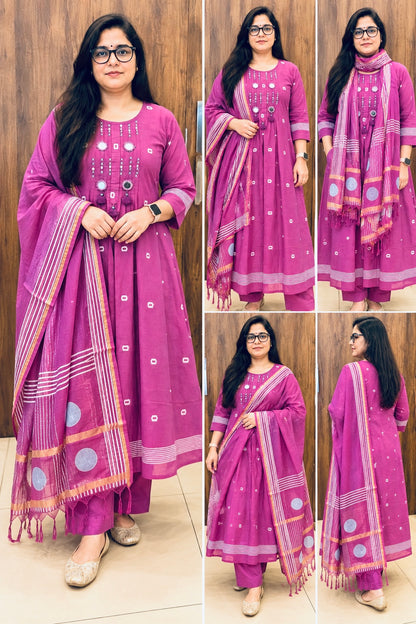 JAMDANI DUPATTA SET (#133)