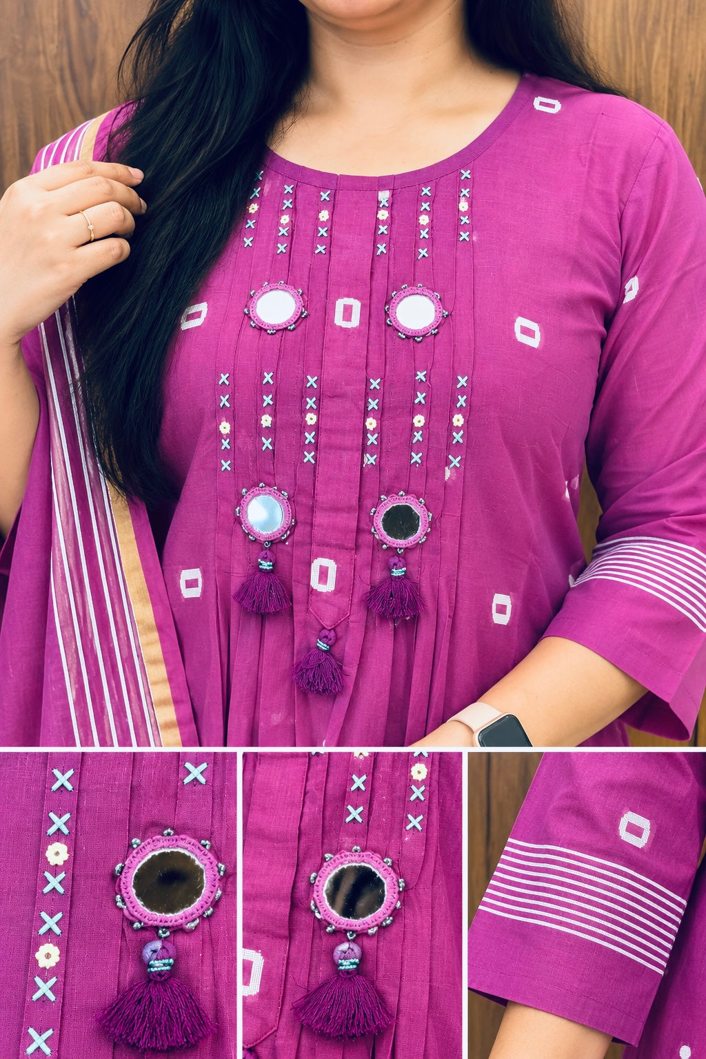 JAMDANI DUPATTA SET (#133)