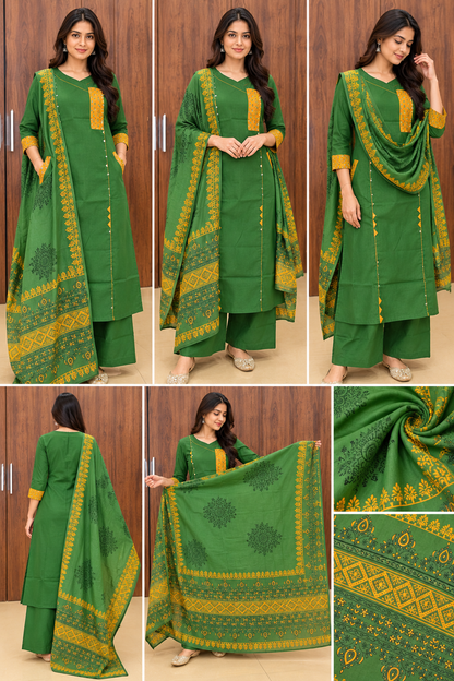 GAMTHI DUPATTA SET (#130)