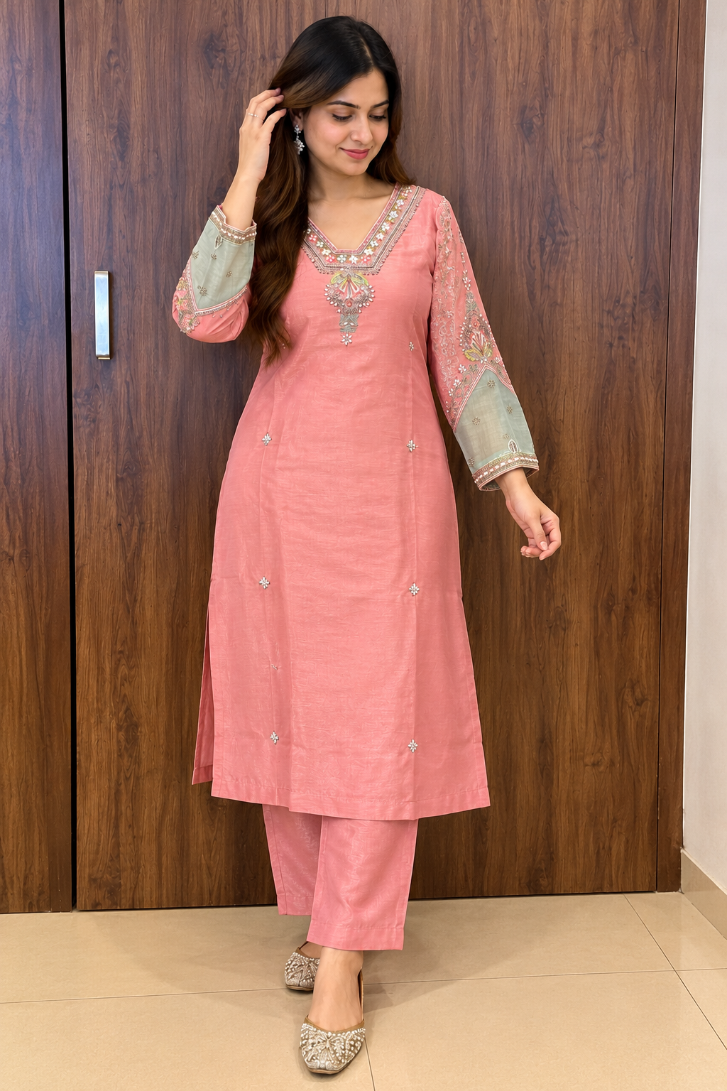 Pastel Charm Kurta Pant Set (#148)