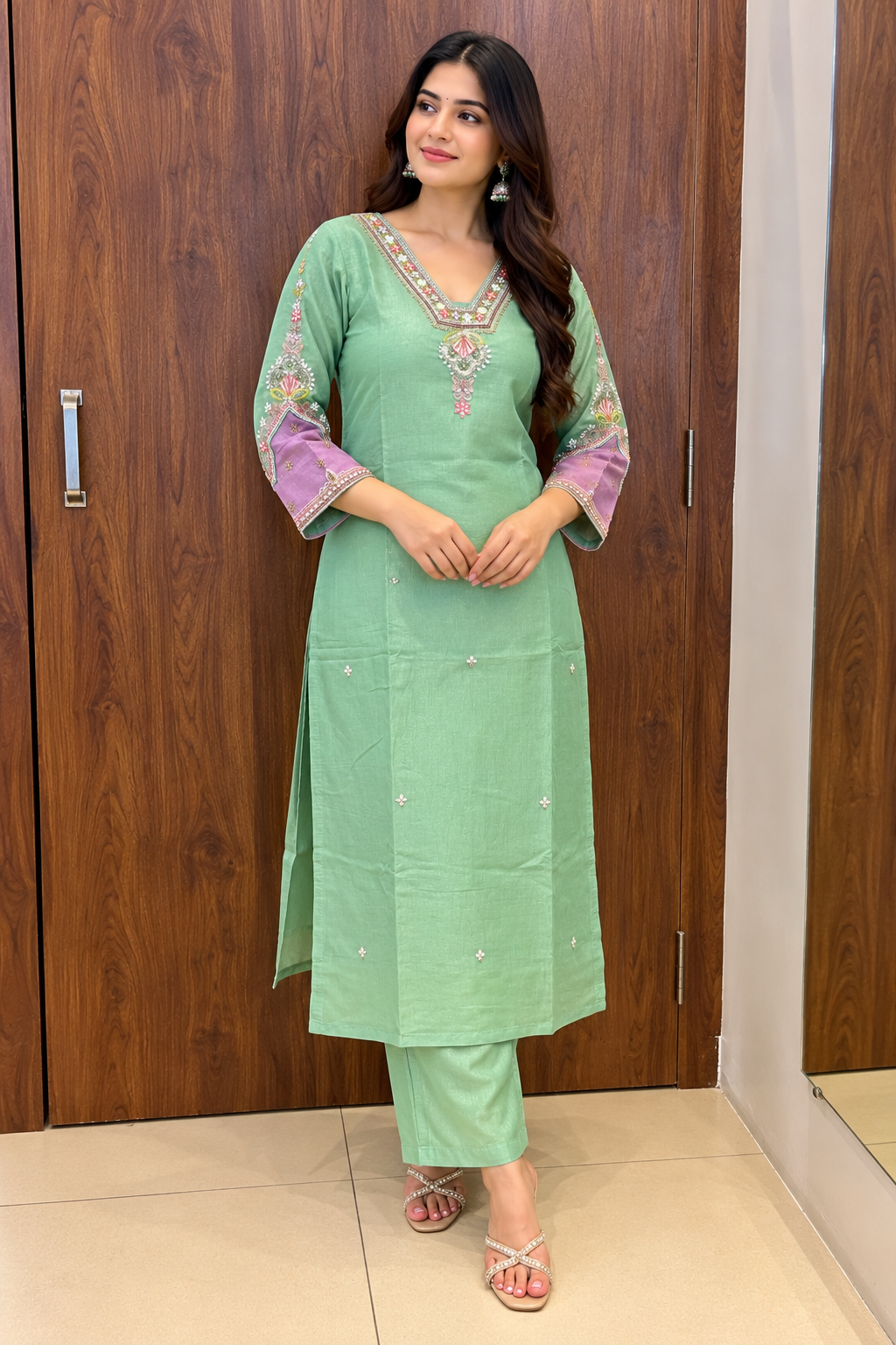 Pastel Charm Kurta Pant Set (#148)
