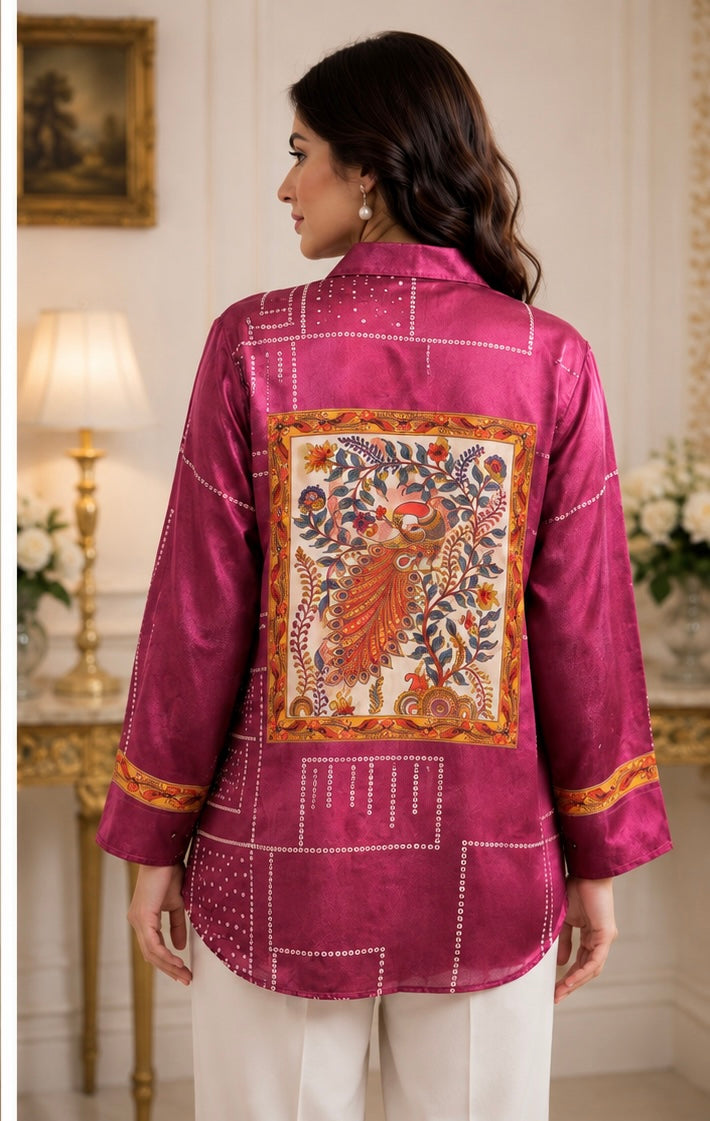 CREPE SHILK SHIRT