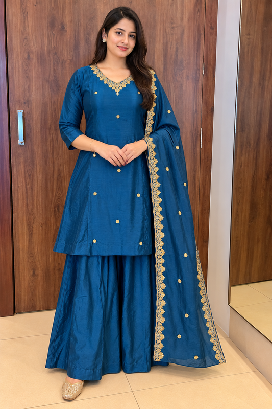 Royal Teal Blue CHINON SARARAA SET (#139)