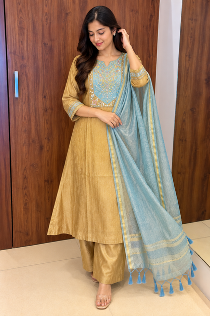 SALSA SILK A-LINE DUPATTA SET (#155)