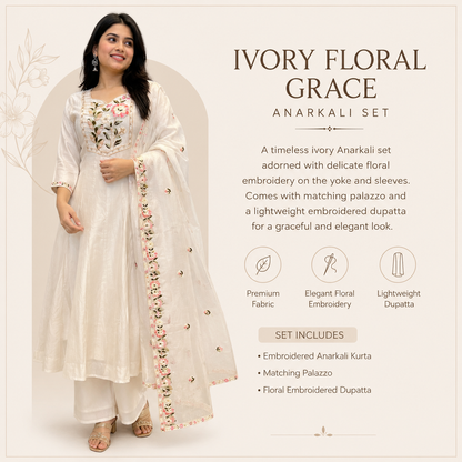 PEARL BLOSSOM ANARKALI SET (#88)
