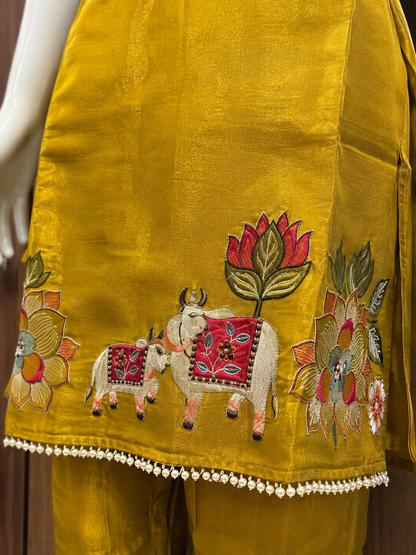 Rajwadi Gulaal Indo-Western Set (#77)