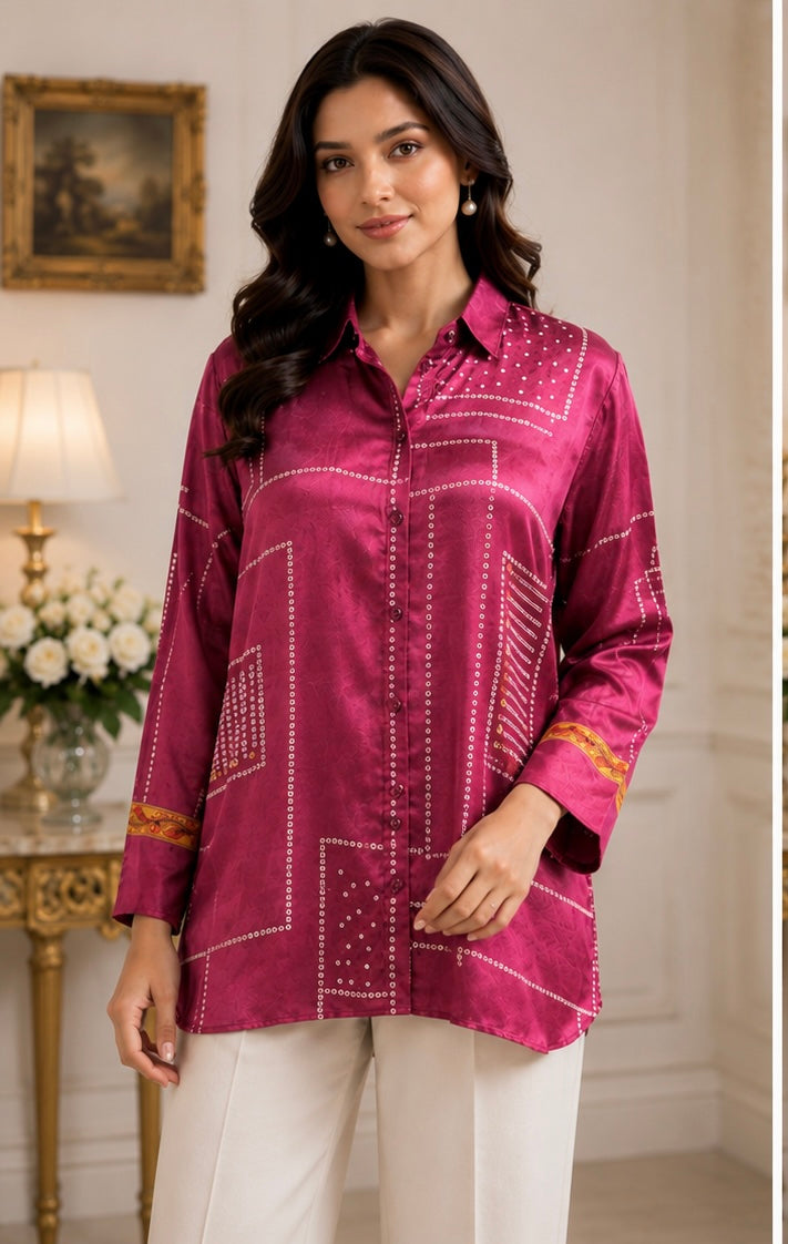 CREPE SHILK SHIRT