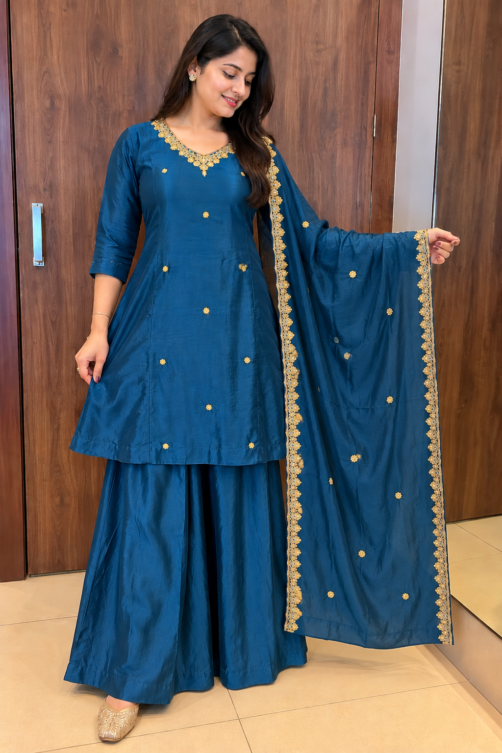 Royal Teal Blue CHINON SARARAA SET (#139)