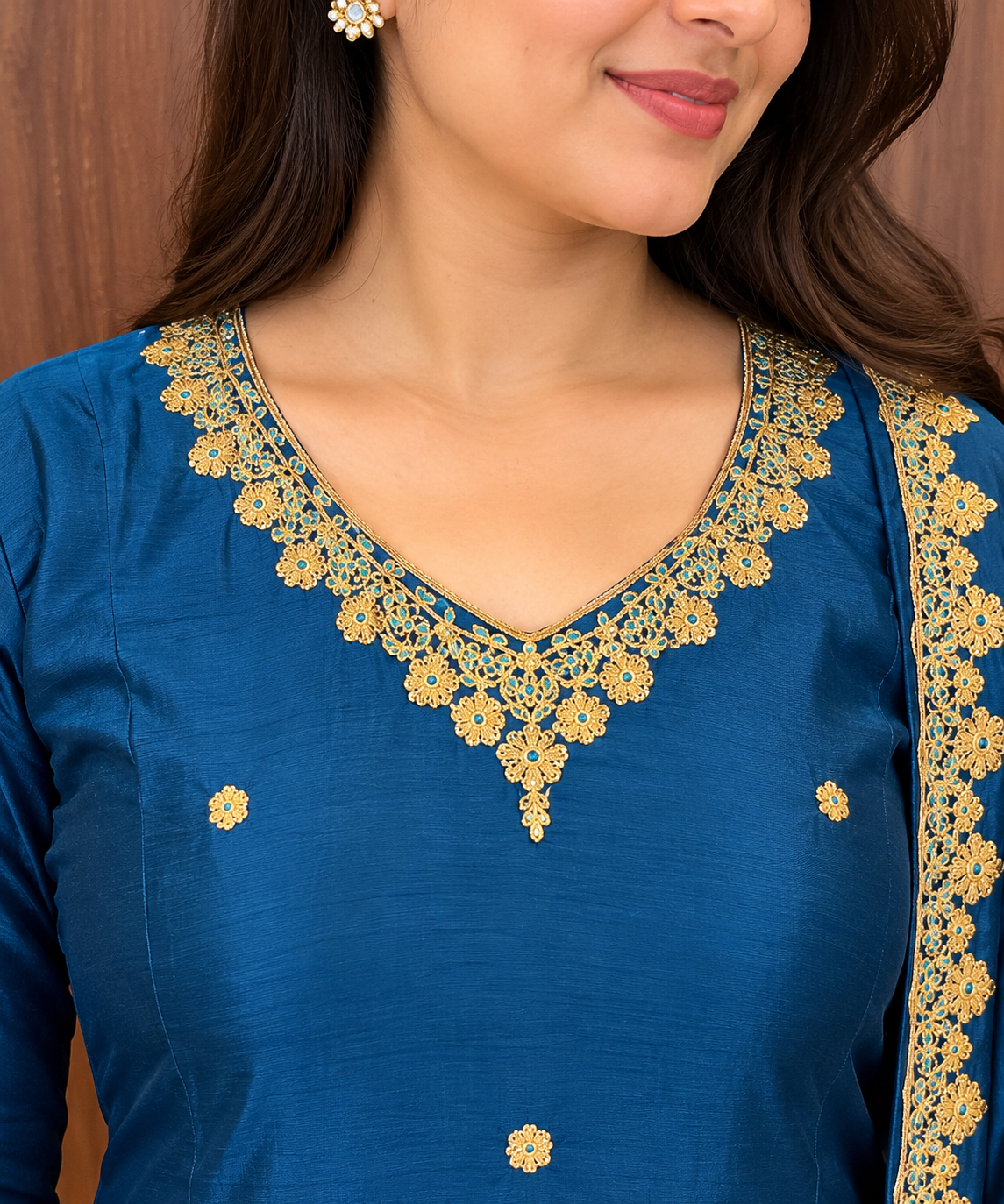 Royal Teal Blue CHINON SARARAA SET (#139)