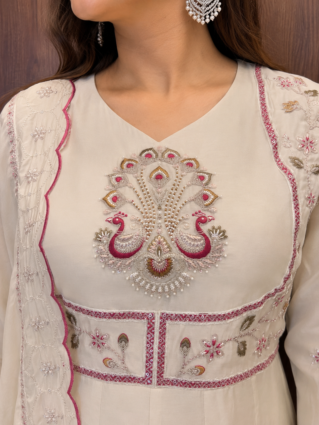 MEHER PEACOCK ANARKALI SET (#76)