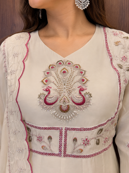 MEHER PEACOCK ANARKALI SET (#76)