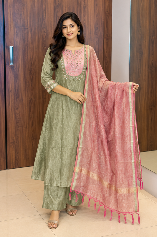 SALSA SILK A-LINE DUPATTA SET (#155)