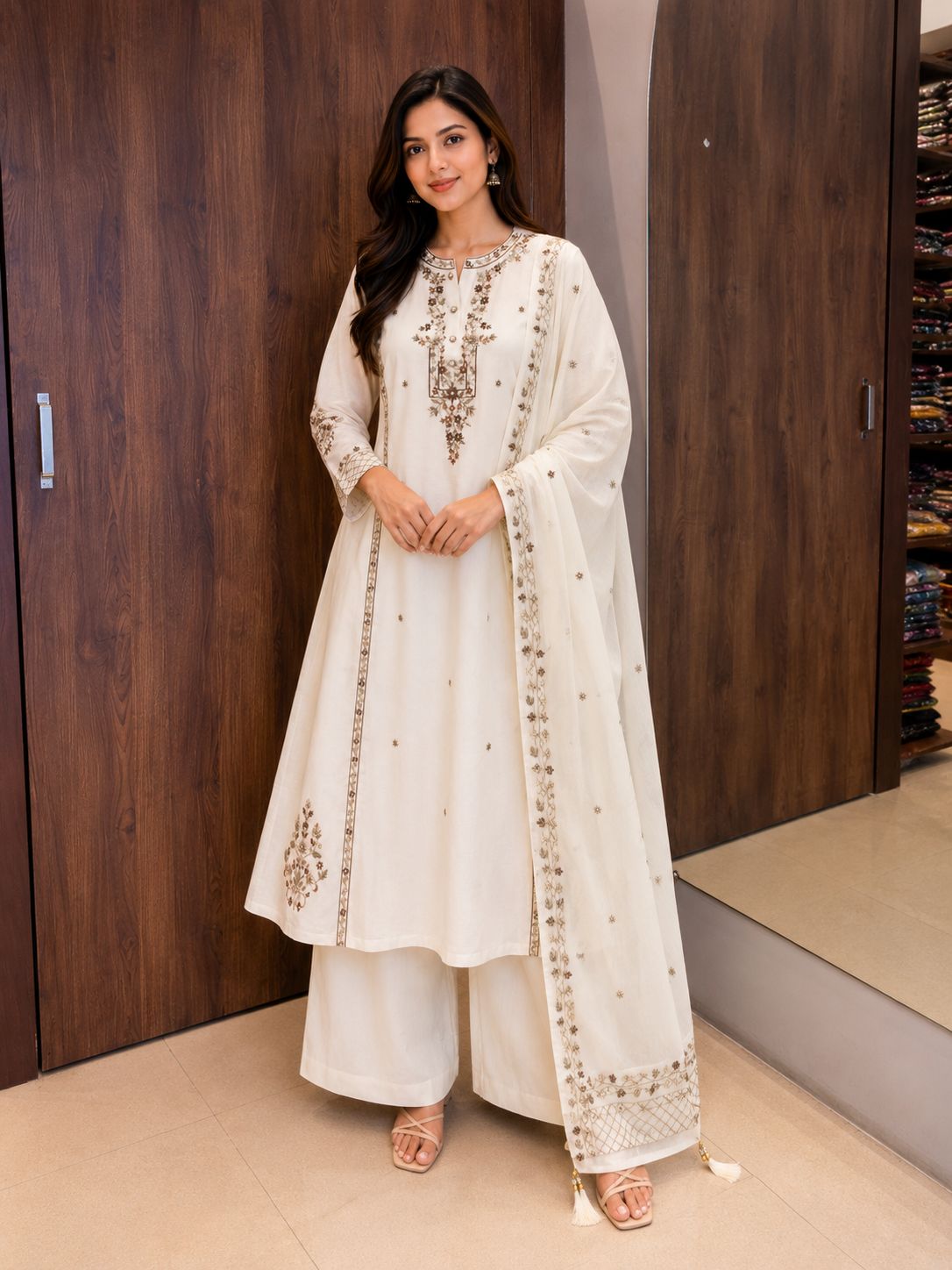 Noor Chanderi Dupatta set