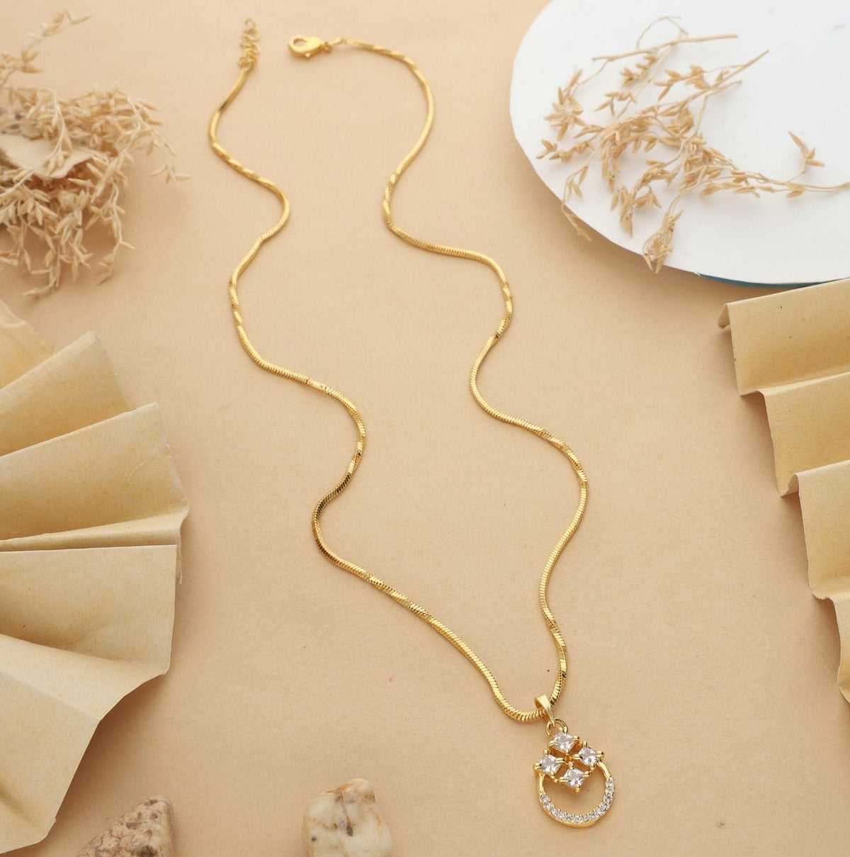 (003) A.D ANTI-TURNISH CHAIN PENDANT